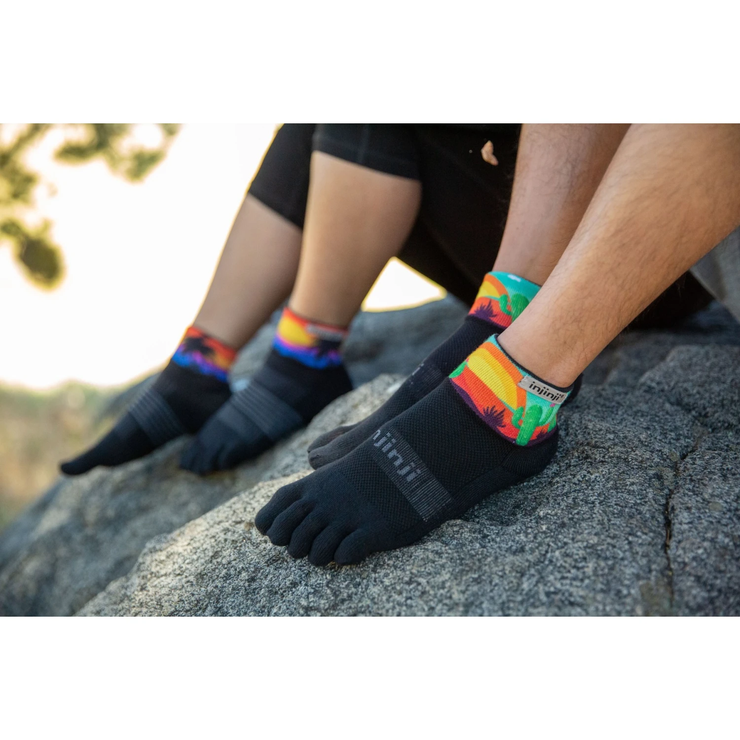 Injinji Spectrum Trail Midweight Mini Crew Coolmax® Xtralife Sokken - Oasis 2 Injinji Spectrum Trail Midweight Mini Crew Coolmax® Xtralife Sokken - Oasis - Afbeelding 2