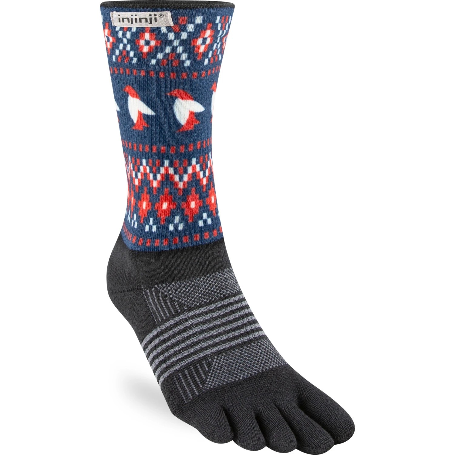 Injinji Trail Midweight Crew Dames Sokken - Arctic 1 Injinji Trail Midweight Crew Dames Sokken - Arctic