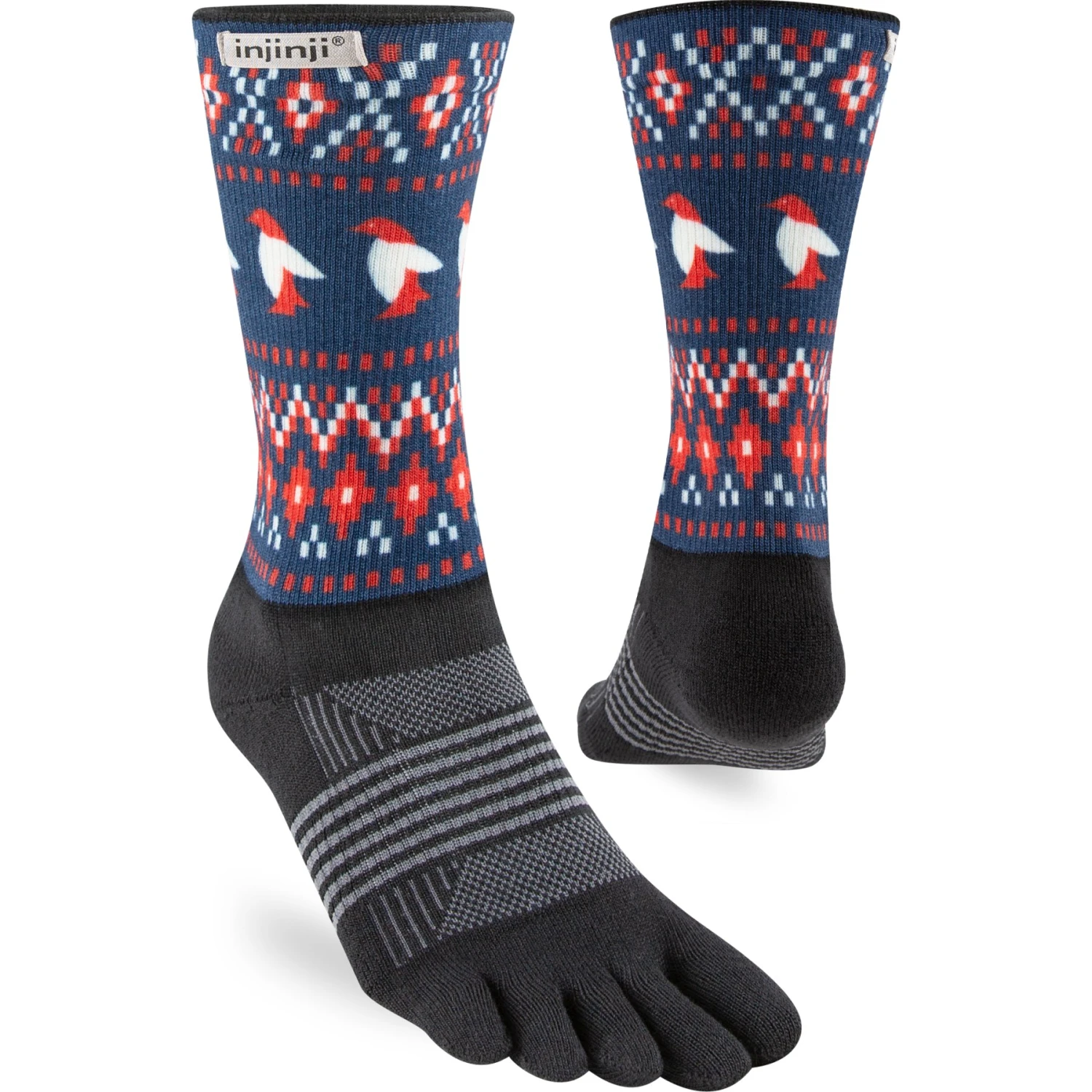 Injinji Trail Midweight Crew Dames Sokken - Arctic 2 Injinji Trail Midweight Crew Dames Sokken - Arctic - Afbeelding 2