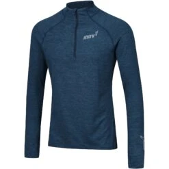 Inov-8 Train Elite Half Zip Mid Layer Shirt Met Lange Mouwen - Navy -Sportwinkel inov 8 train elite half zip mid layer longsleeve navy 3 1507925