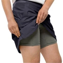 Jack Wolfskin Hilltop Trail Dames Skort - Graphite -Sportwinkel jack wolfskin hilltop trail skort women graphite 6 1373669