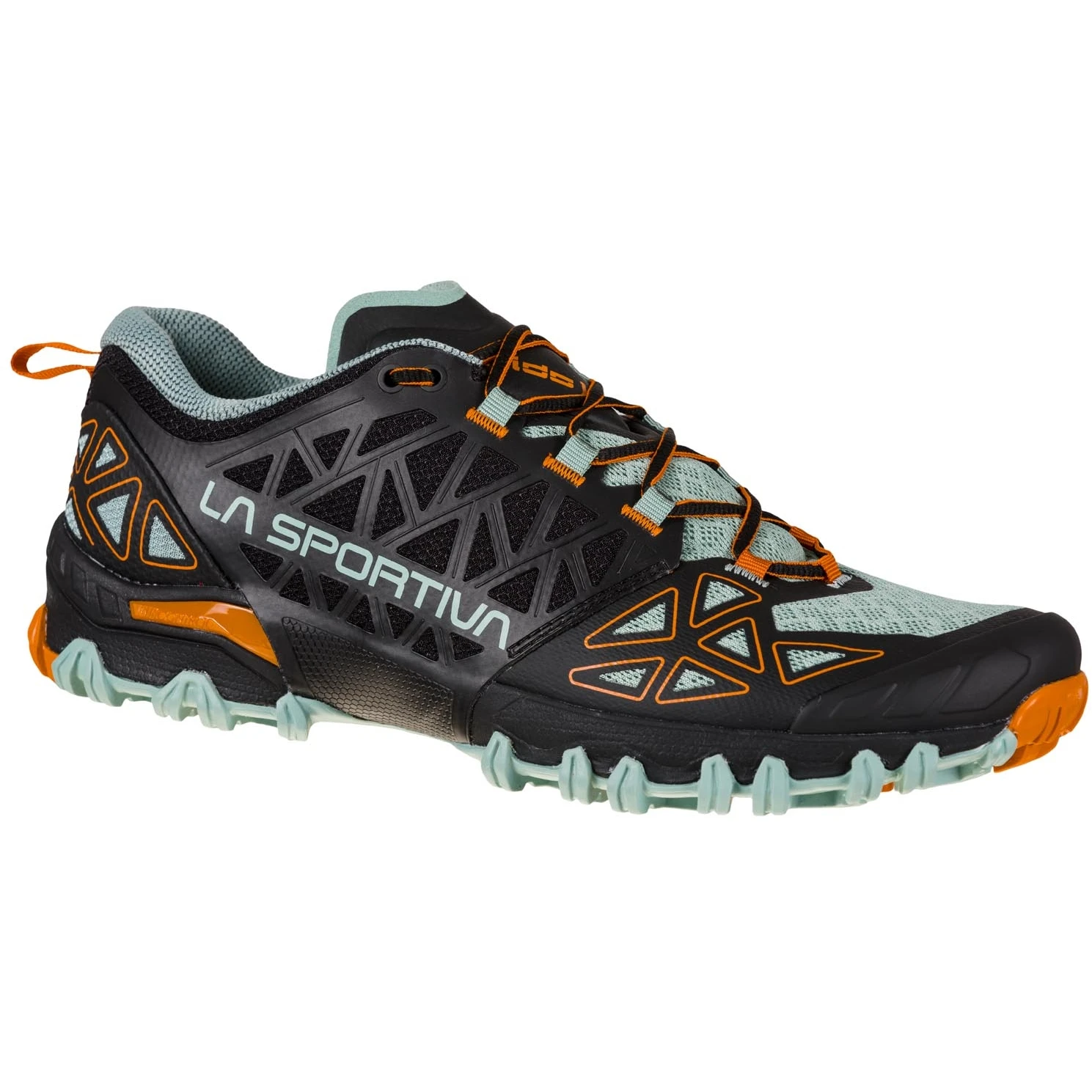 La Sportiva Bushido II Hardloopschoenen - Black/Hawaiian Sun 1 La Sportiva Bushido II Hardloopschoenen - Black/Hawaiian Sun