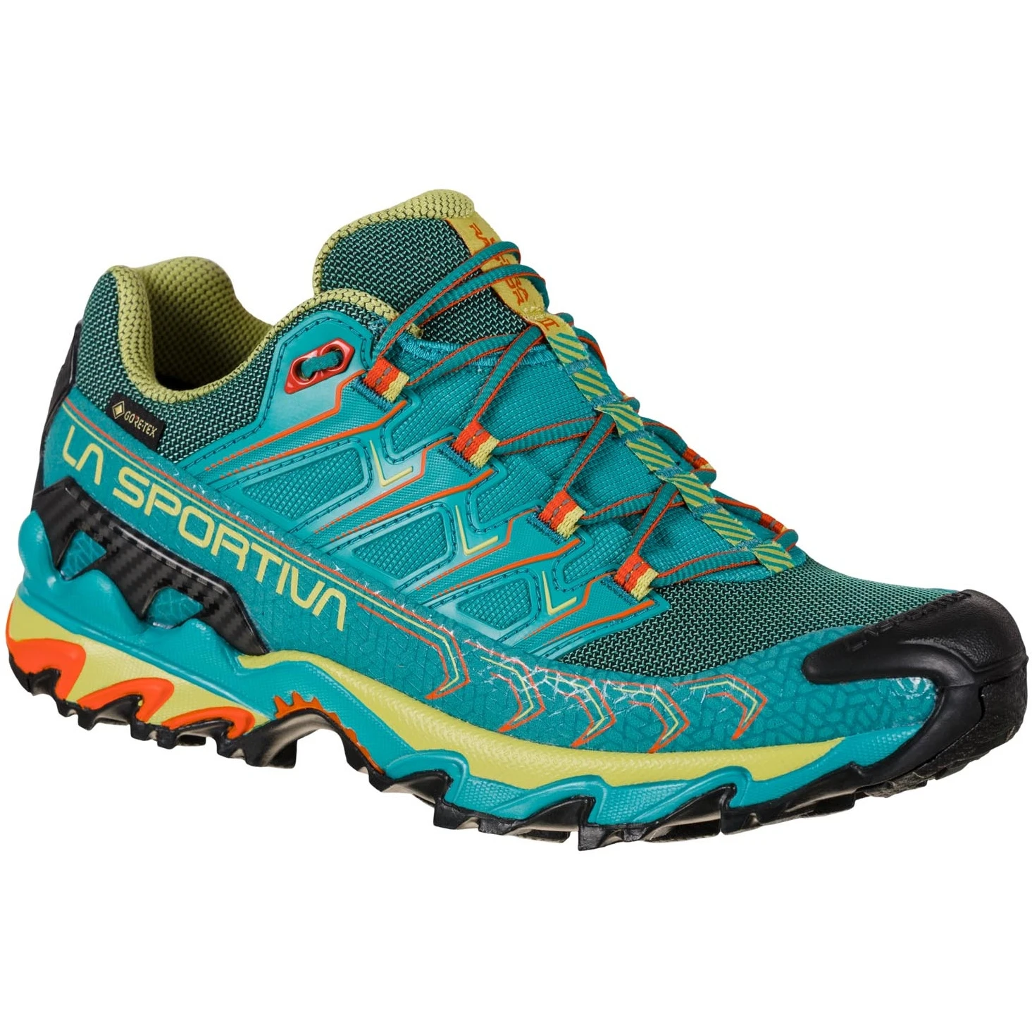 La Sportiva Ultra Raptor II GTX Hardloopschoenen Dames - Lagoon/Green Banana 1 La Sportiva Ultra Raptor II GTX Hardloopschoenen Dames - Lagoon/Green Banana