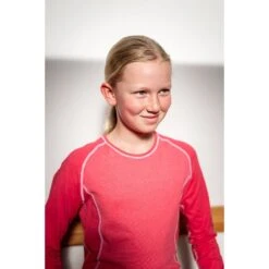 Loeffler Löffler Long Transtex Warm CB Kinder Ondergoedset - Deep Water/sunset 472 -Sportwinkel loeffler kids set long transtex warm cb2 1325564