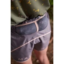 Maloja SilberblattM. Dames Trail Running Shorts - Stone 0119 -Sportwinkel maloja silberblattm 940092