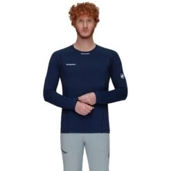 Mammut Aenergy Shirt Met Lange Mouwen Heren - Marine