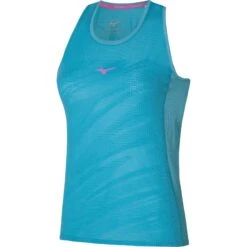 Mizuno Aero Tanktop Dames - Maui Blue