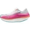 Mizuno Wave Rebellion Pro Hardloopschoenen Dames - White / Silver / Magnificent Magenta