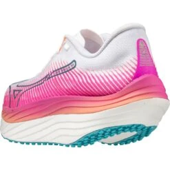 Mizuno Wave Rebellion Pro Hardloopschoenen Dames - White / Silver / Magnificent Magenta -Sportwinkel mizuno wave rebellion pro womens running shoes white silver magnificent magenta 6 1399224