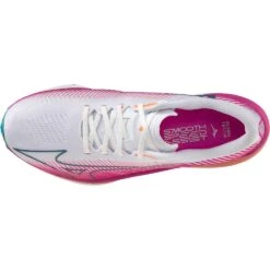 Mizuno Wave Rebellion Pro Hardloopschoenen Dames - White / Silver / Magnificent Magenta -Sportwinkel mizuno wave rebellion pro womens running shoes white silver magnificent magenta 7 1399225