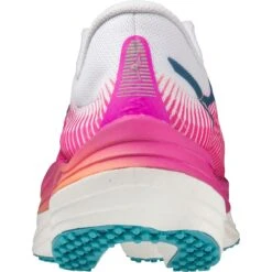 Mizuno Wave Rebellion Pro Hardloopschoenen Dames - White / Silver / Magnificent Magenta -Sportwinkel mizuno wave rebellion pro womens running shoes white silver magnificent magenta 8 1399226