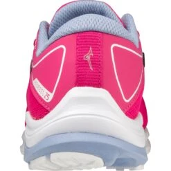 Mizuno Wave Rider 25 Hardloopschoenen Kinderen - Pink Peacock / Silver / Lavendar Lustre -Sportwinkel mizuno wave rider 25 junior running shoes pink peacock silver lavendar lustre 5 1115726