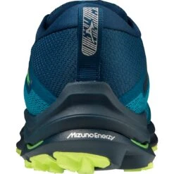 Mizuno Wave Rider TT Hardloopschoenen Heren - Algiers Blue / Gibraltar Sea / Neo Lime -Sportwinkel mizuno wave rider tt trail running shoes algiers blue gibraltar sea neo lime 5 1115696