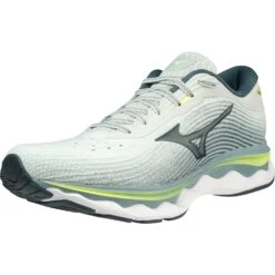 Mizuno Wave Sky 5 Hardloopschoenen Heren - Misty Blue / Orion Blue / Neo Lime