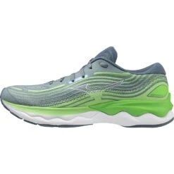 Mizuno Wave Skyrise 4 Hardloopschoenen Heren - Cameo Green / China Blue / Sweet Mint Pesto