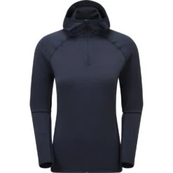 Montane Protium Lite Dames Fleece Trui Met Capuchon - Eclipse Blue -Sportwinkel montane protium lite women s hoodie eclipse blue 2 1446859