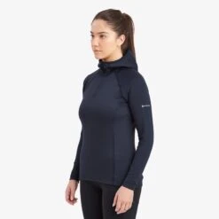 Montane Protium Lite Dames Fleece Trui Met Capuchon - Eclipse Blue -Sportwinkel montane protium lite women s hoodie eclipse blue 5 1446862