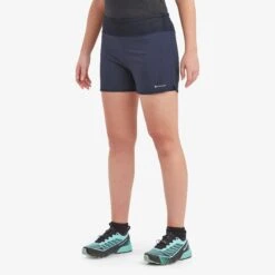 Montane Slipstream Twin Skin Dames Trail Running Short - Eclipse Blue -Sportwinkel montane slipstream twin skin women s shorts eclipse blue 5 1448131