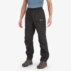Montane Spirit Lite Waterdichte Broek - Regular - Zwart -Sportwinkel montane spirit lite pants regular black 5 1448259