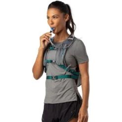 Nathan Sports Crossover Pack - 10L Drinkrugzak - Charcoal / Marine Blue -Sportwinkel nathan sports crossover pack 10l charcoal marine blue 6 1231120