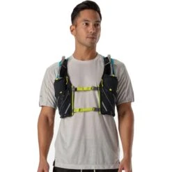 Nathan Sports Pinnacle 4L Hardloop-Vest - Black / Finish Lime -Sportwinkel nathan sports pinnacle series vapor 4l hydration race vest black finish lime 2 1173720