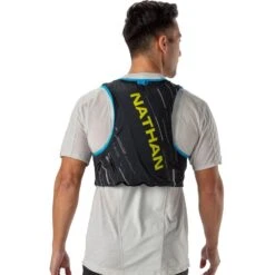 Nathan Sports Pinnacle 4L Hardloop-Vest - Black / Finish Lime -Sportwinkel nathan sports pinnacle series vapor 4l hydration race vest black finish lime 4 1173722