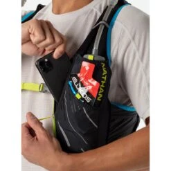 Nathan Sports Pinnacle 4L Hardloop-Vest - Black / Finish Lime -Sportwinkel nathan sports pinnacle series vapor 4l hydration race vest black finish lime 5 1173723