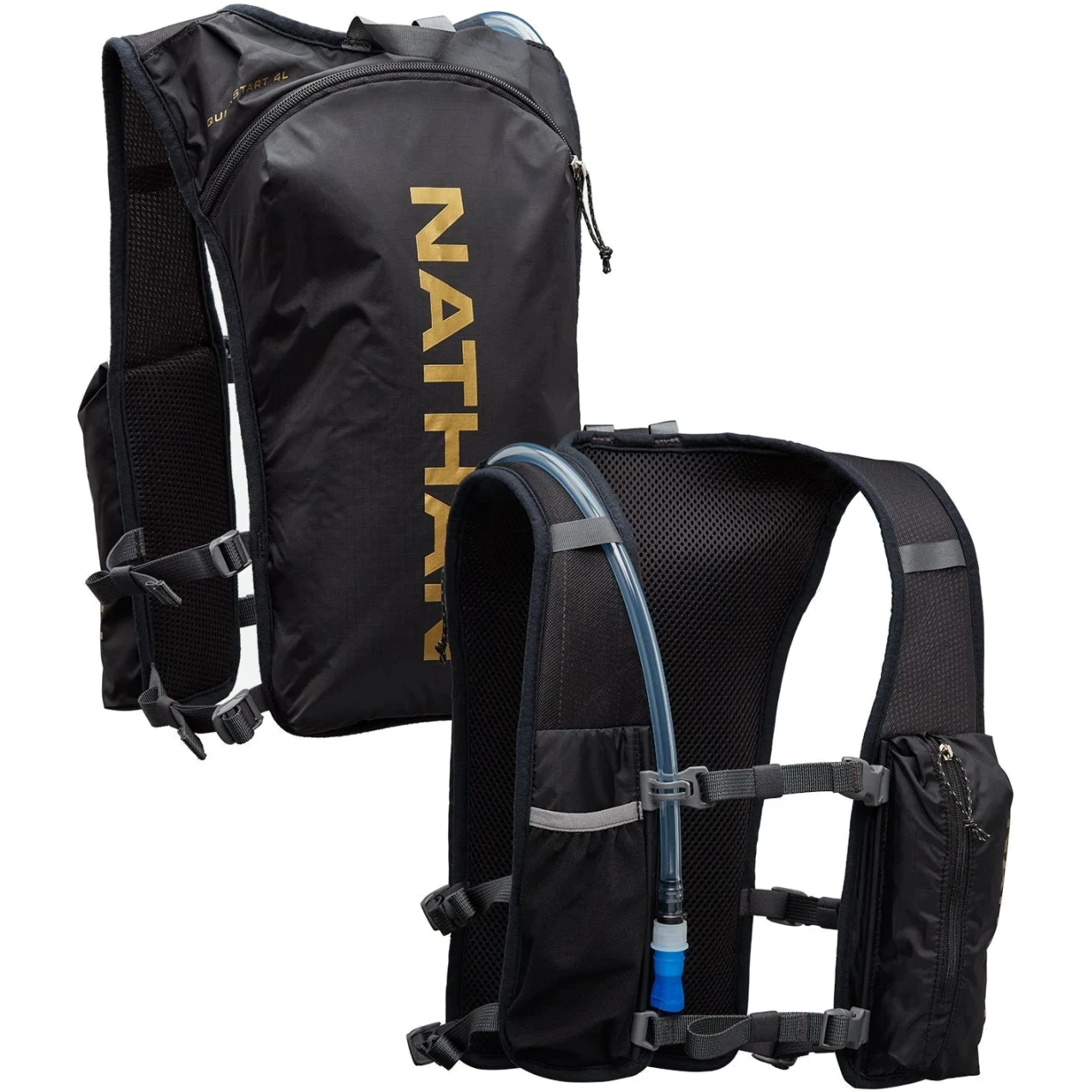 Nathan Sports QuickStart Race Pack Hydration Pack - 4L - Black / Gold 3 Nathan Sports QuickStart Race Pack Hydration Pack - 4L - Black / Gold - Afbeelding 3
