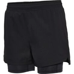 Newline Dallas 2in1 Dames Shorts - Zwart -Sportwinkel newline dallas 2in1 shorts women black 1 1374026