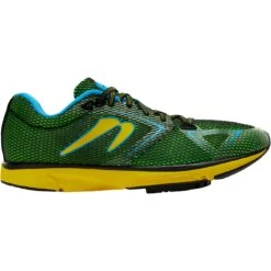Newton Running Distance S 12 Heren Hardloopschoenen - Forest Green/yellow -Sportwinkel newton running distance s 12 mens running shoes forest green yellow 6 1508894
