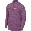 Nike Dri-Fit 1/4-Zip T-Shirt Met Lange Mouwen Heren - Rosewood/rush Fuchsia/reflective Silv DD4756-653