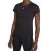 Nike Dri-FIT One Top Met Aansluitende Pasvorm Dames - Black/white DD0626-010