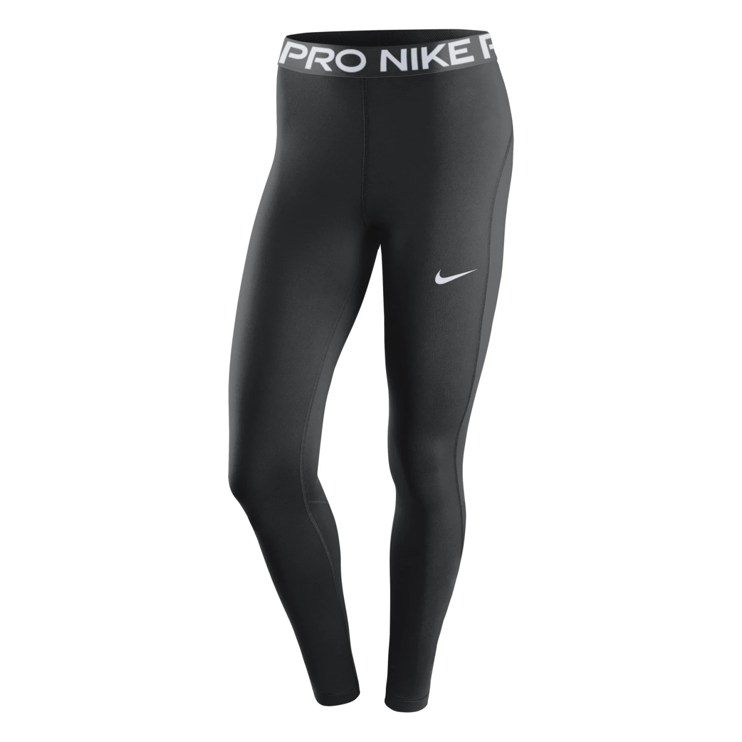 Nike Pro Mid-Rise Tights Dames - Zwart/wit CZ9779-010 1 Nike Pro Mid-Rise Tights Dames - Zwart/wit CZ9779-010