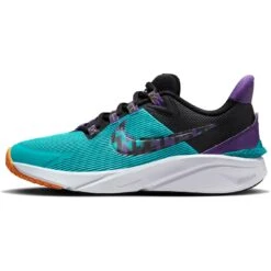 Nike Star Runner 4 SE Schoenen Voor Kinderen - Teal Nebula/purple Cosmos-blac FJ1805-300