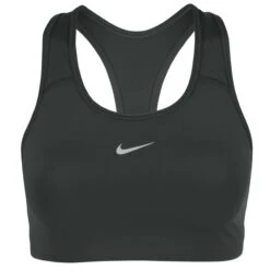 Nike Swoosh 1-Piece Pad Sportbeha Met Medium Ondersteuning Dames - Black/white BV3636-010