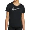 Nike Swoosh Hardloopshirt Dames - Black/white DM7777-010