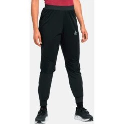 Odlo Zeroweight Warm Hardloopbroek Dames - Zwart -Sportwinkel odlo womens zeroweight warm pants black 1 1328581