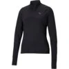 Puma Favourite 1/4-Zip Hardloopshirt Dames - Puma Black