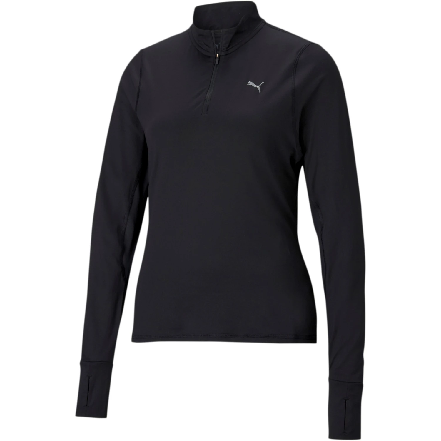Puma Favourite 1/4-Zip Hardloopshirt Dames - Puma Black 1 Puma Favourite 1/4-Zip Hardloopshirt Dames - Puma Black