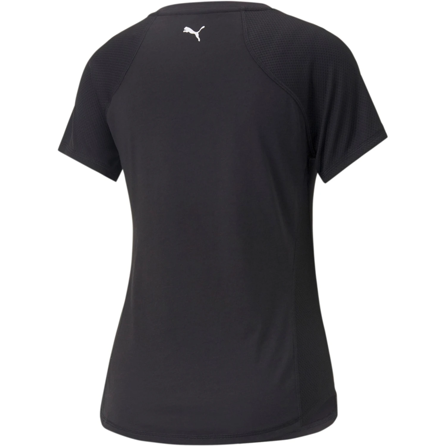 Puma Fit Logo T-Shirt Dames - Puma Black-Puma White 2 Puma Fit Logo T-Shirt Dames - Puma Black-Puma White - Afbeelding 2