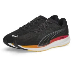 Puma Magnify Nitro Surge Hardloopschoenen Heren - Puma Black-Sunset Glow