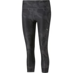 Puma Run Favorite Reg Rise AOP 3/4 Tight Dames - Puma Black-Aop