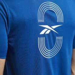 Reebok Running GFX Tee - Vector Blue -Sportwinkel reebok running gfx tee vector blue 5 1367099