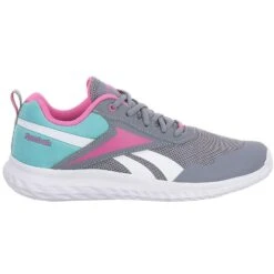 Reebok Rush Runner 5 Hardloopschoenen Kinder - Cold Grey 3/cyber Mint F23/true Pink