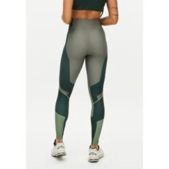 Röhnisch Block Printed Tight Dames - Green Block Print -Sportwinkel roehnisch block printed womens tights green block print 4 1250002