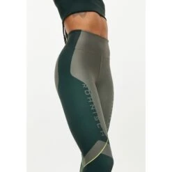 Röhnisch Block Printed Tight Dames - Green Block Print -Sportwinkel roehnisch block printed womens tights green block print 5 1250003