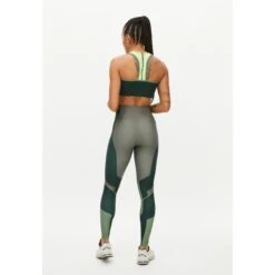 Röhnisch Block Printed Tight Dames - Green Block Print -Sportwinkel roehnisch block printed womens tights green block print 8 1250006