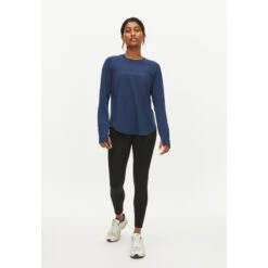 Röhnisch Saima Loose Shirt Met Lange Mouwen Dames - Black Iris -Sportwinkel roehnisch saima loose womens long sleeve shirt black iris 4 1250097