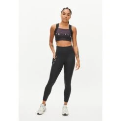 Röhnisch Kay Printed Sport-BH Dames - Kay Printed Black -Sportwinkel roehnisch tempo logo womens tights black 4 1250171