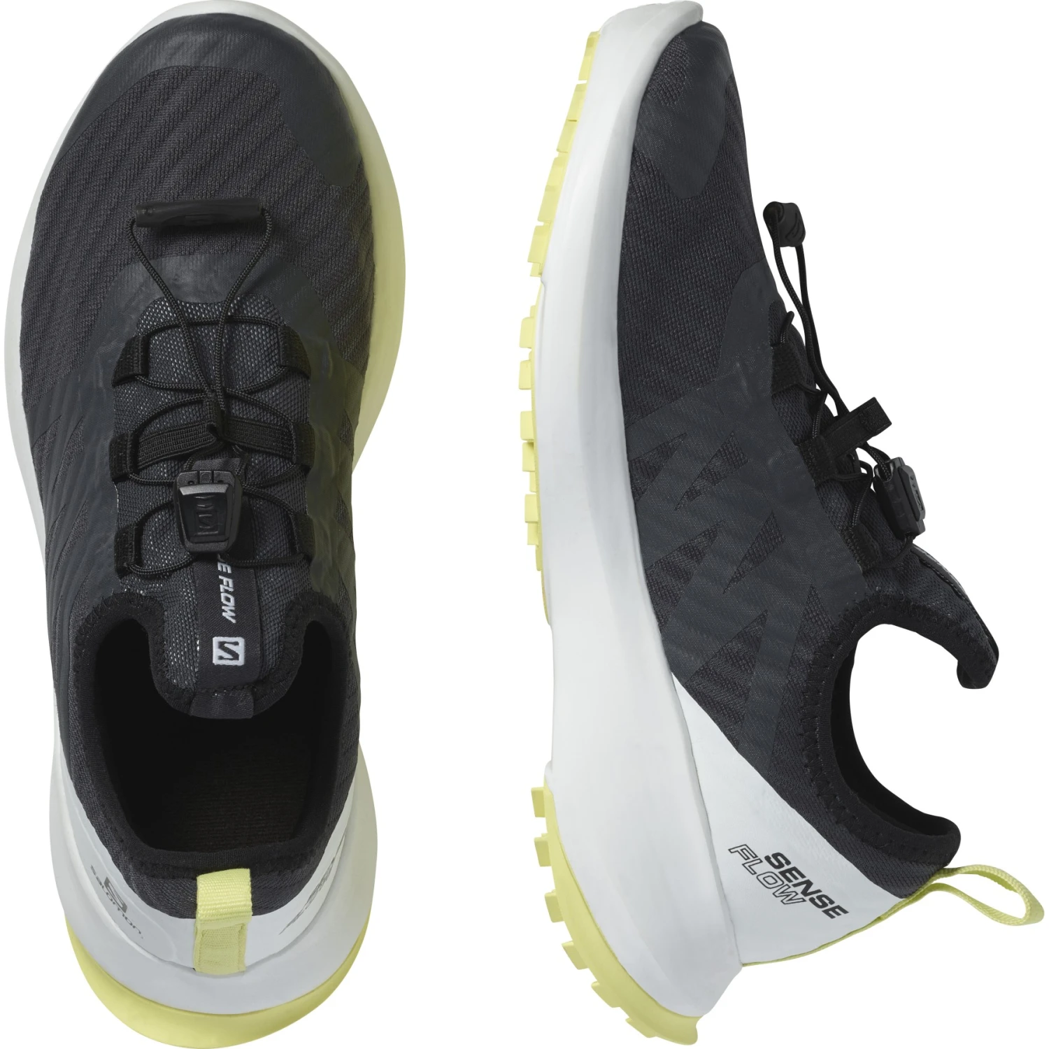 Salomon Sense Flow Junior Trail Running Shoes - Ebony/white/charlock 6 Salomon Sense Flow Junior Trail Running Shoes - Ebony/white/charlock - Afbeelding 6